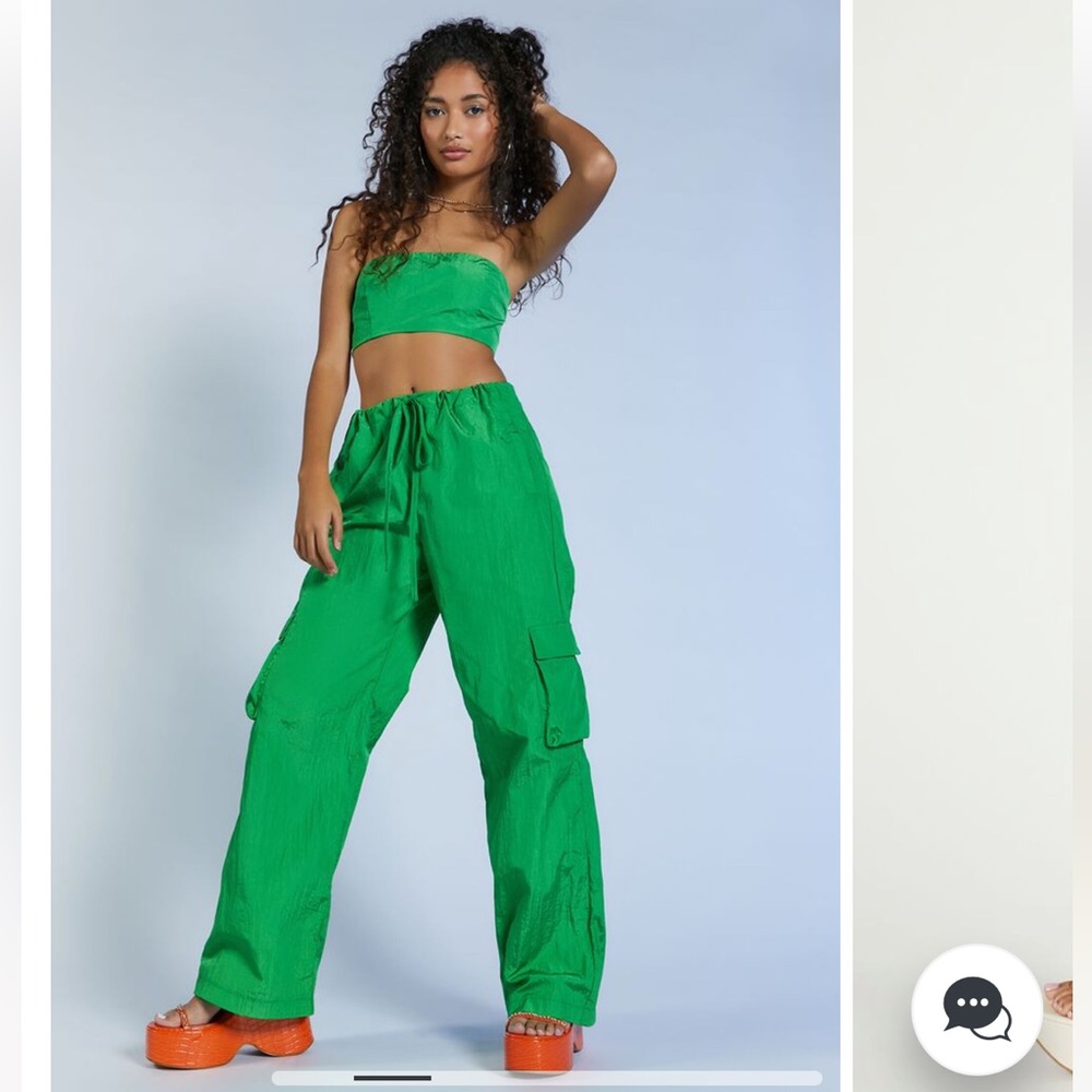 Drawstring Cargo Pants - image 1